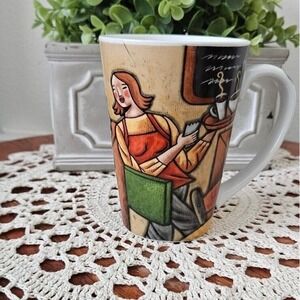 Coffee Mug Cafe Scene Latte Cappuccino Cup‎